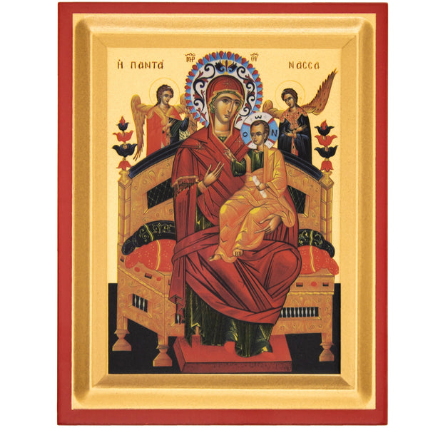 Ikone der Gottesmutter "Die Zarin" Siebdruck 14,5 x 18,5 cm