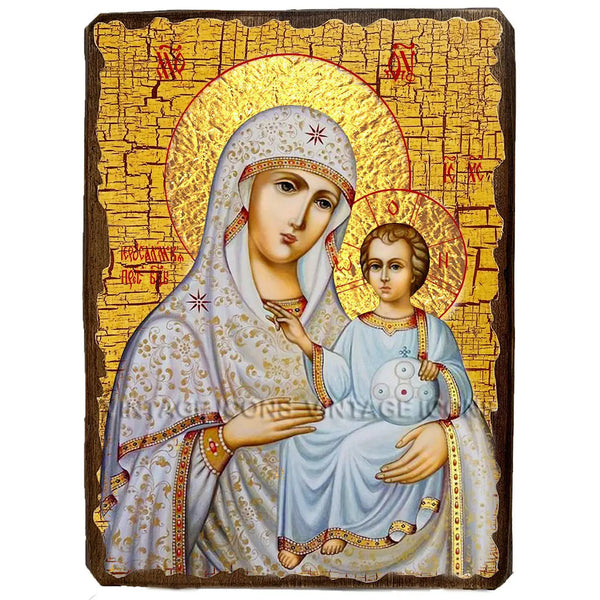 Ikone „Jerusalemer Mutter Gottes“ – Holzikone, Handgemacht