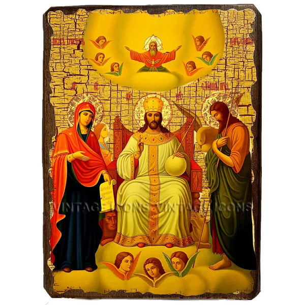Ikone „König der Herrlichkeit, Jesus Christus der Erlöser“ Handgemacht