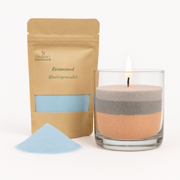 Wachsgranulat für Kerzen – Farbiges Wachs für DIY & Nachfüllkerzen, Kerzensand 500 g / 1 kg