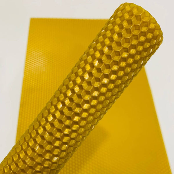 Farbige Bienenwachsplatten – Handgefertigtes 100 % Naturwachs mit Honigduft für DIY Basteln 20x21 cm