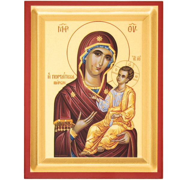 Sítotisk iberské ikony Matky Boží