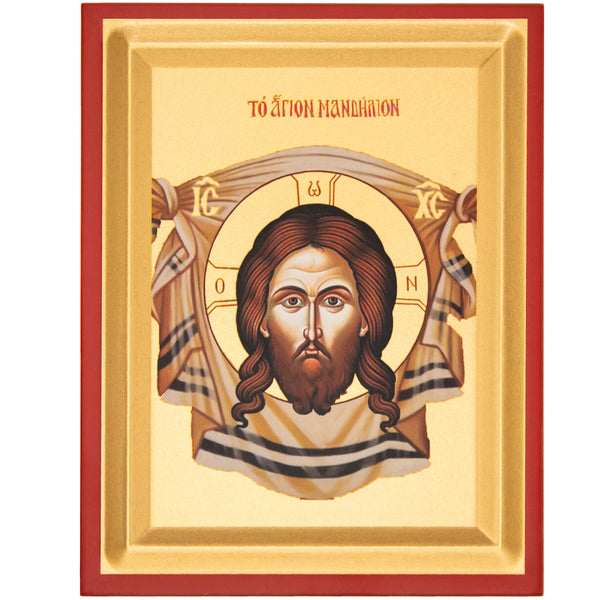 Icon of the Savior screenprinted