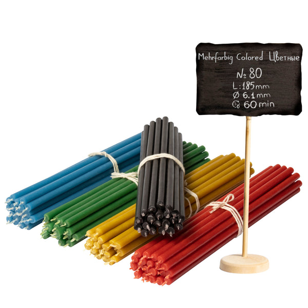 Diveevo Candele Di Cera D'api Chiesa №80 – 50 Pezzi, Candele Ritu - Foto 9