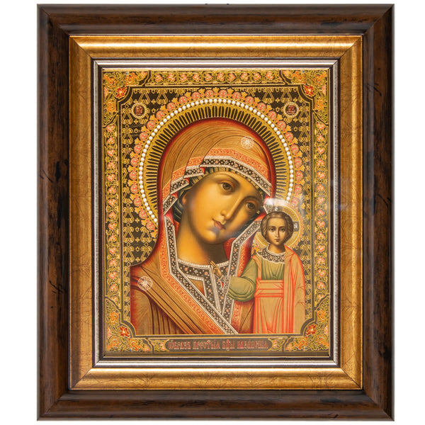Icône de Kazan de la Mère de Dieu dans le style de Yaroslavl