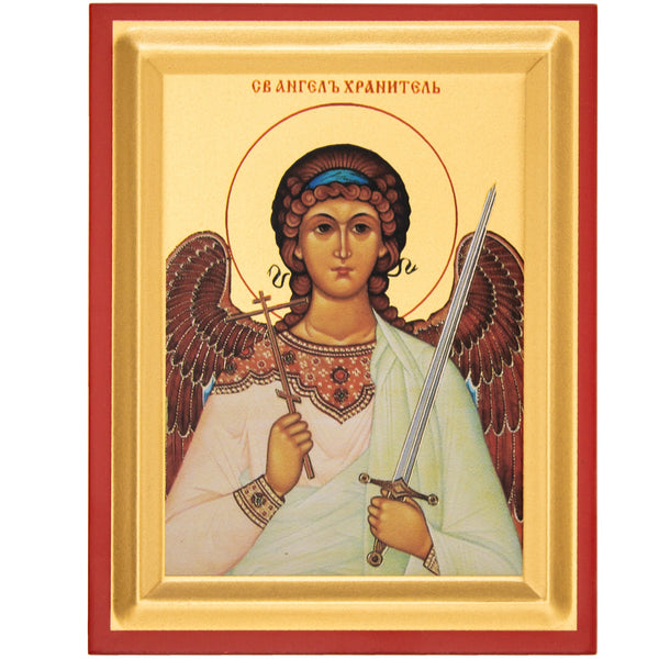 Икона Ангела Хранителя шелкография