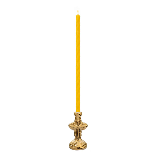Keramický svícen na svíčku "malý kříž"