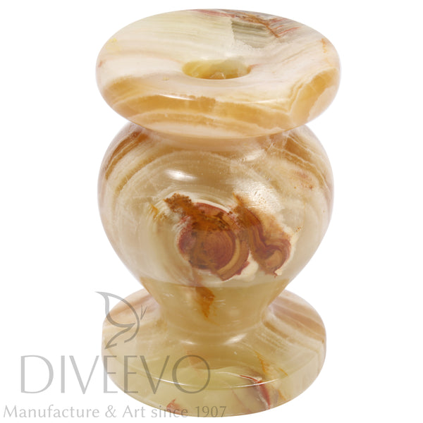 Candeliere portacandele in onice "Diveevo" piccolo 4,5 cm